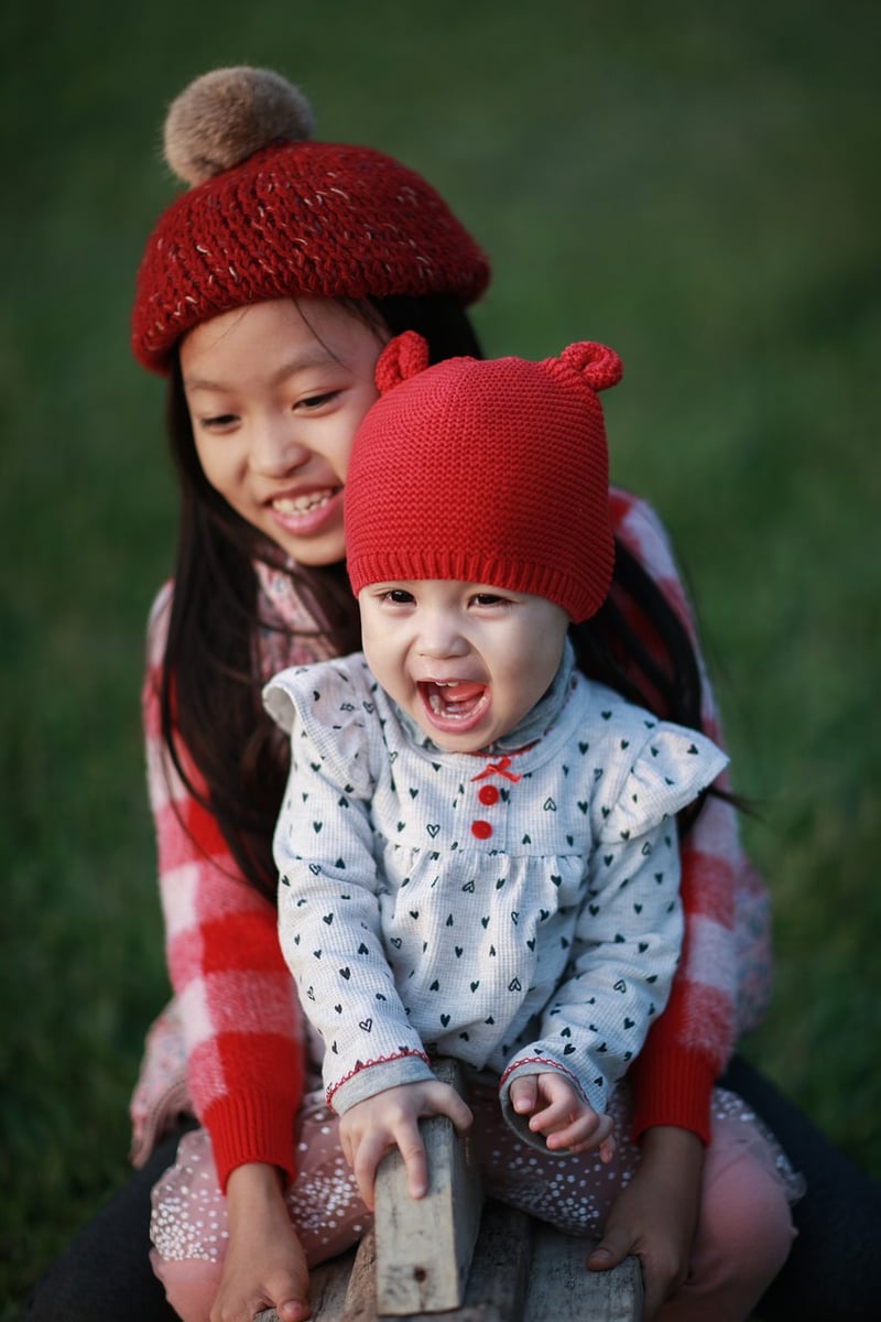 Children playing in nature